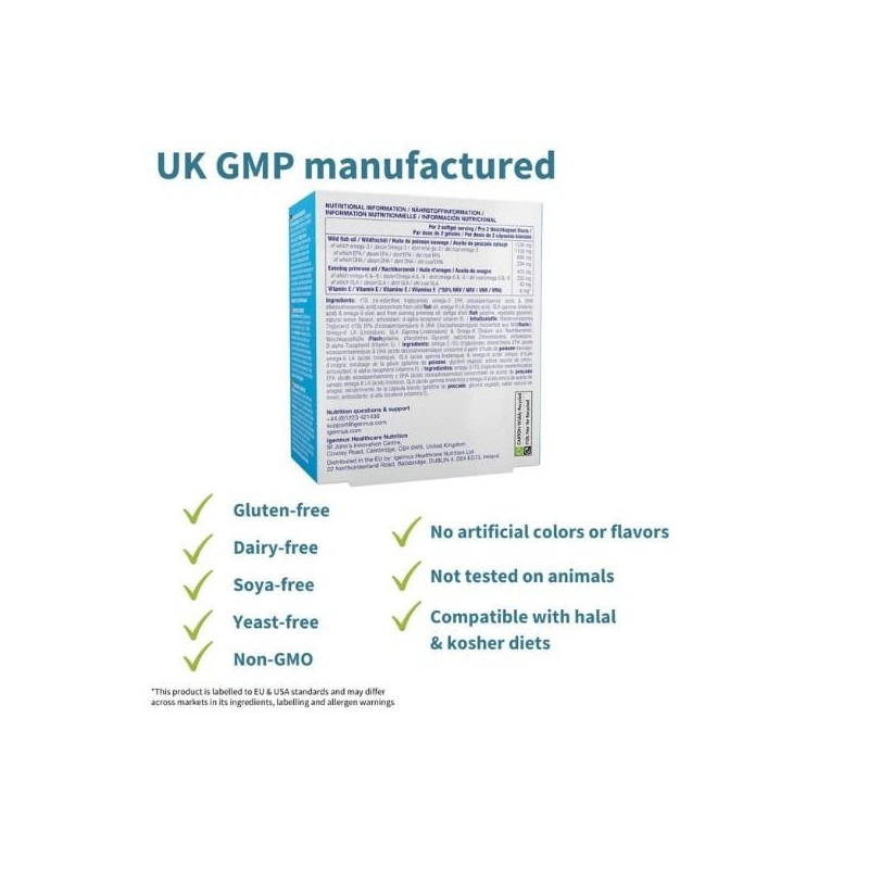 Igennus Pharmepa Complete Omega-3 Fish Oil Ω 3-6-9 1000 mg