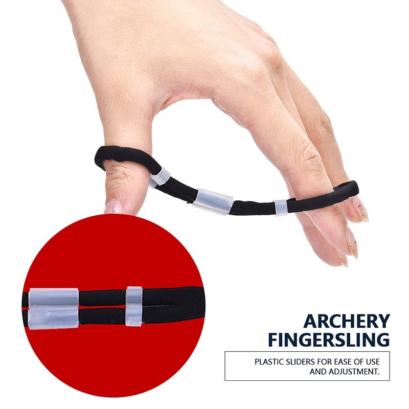 Finger Sling Archery Sling, Adjustable Archery Finger Sling Archery Sling
