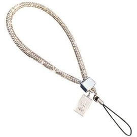 Dwuww Silver Short Crystal Phone Lanyard Full Diamond Pendant Wrist Strap Bling Wristlet Keychain Strap for Women Wallet Wallet Bag Credit Card Holder,Cell Phone Lanyards and Wrist Straps