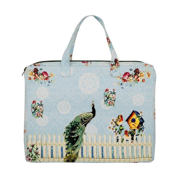 Pinaken Handcraft Printed Canvas Stylish Suitable for Everyday Peacock Fence