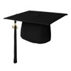 Endea Matte Graduation Cap & Tassel (Black, 2021)