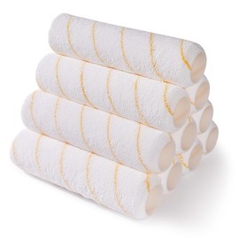 HANJKINZ 9 Inch Microfiber Paint Roller Covers, 10 Pack, Paint Rollers 9 Inch (3/8" Nap), Large Paint Rollers, Paint Supplies for Painting Walls