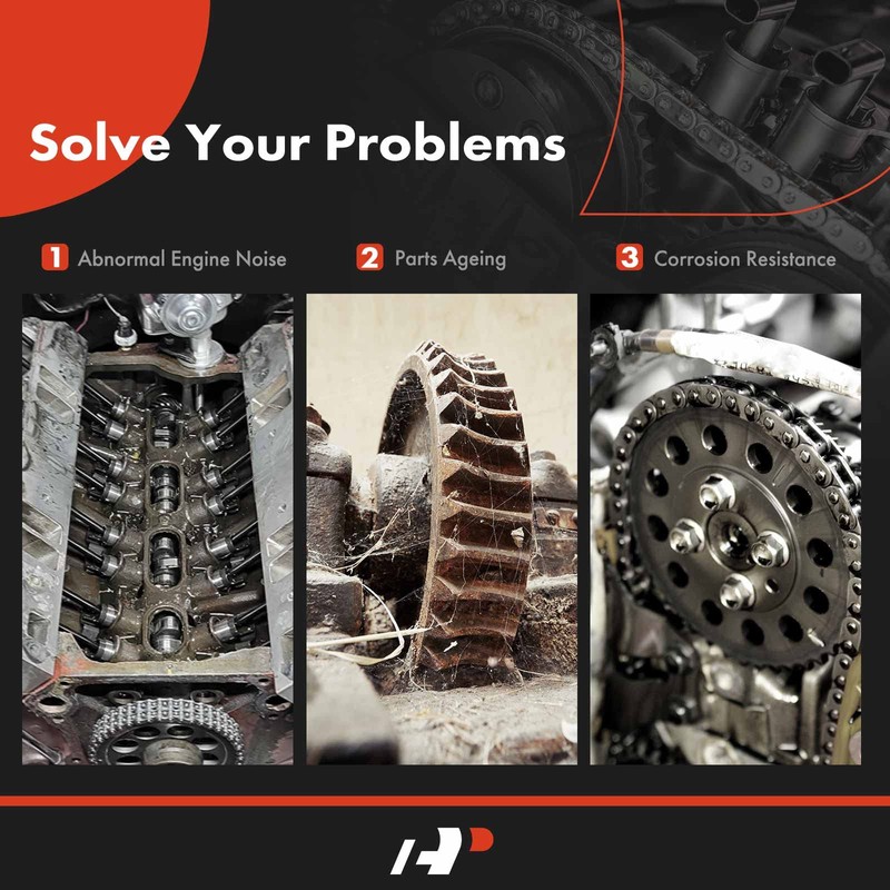 A-Premium 9PCS Engine Timing Chain Kit W/Sprocket & Tensioner &