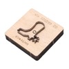 Leather Punching Die Shoe Shaped Alloy Steel Blade Birch Base