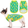 Adorable Yellow Duck Dog Shirt: Lightweight Polyester Cartoon Puppy Vest,
