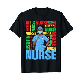 Womens Dy Black Nurse 2025 Costume Black History Month Gifts T-Shirt