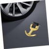 ULTECHNOVO Golden Car Towing Hook Shaped Auto Trailer Ring Unique