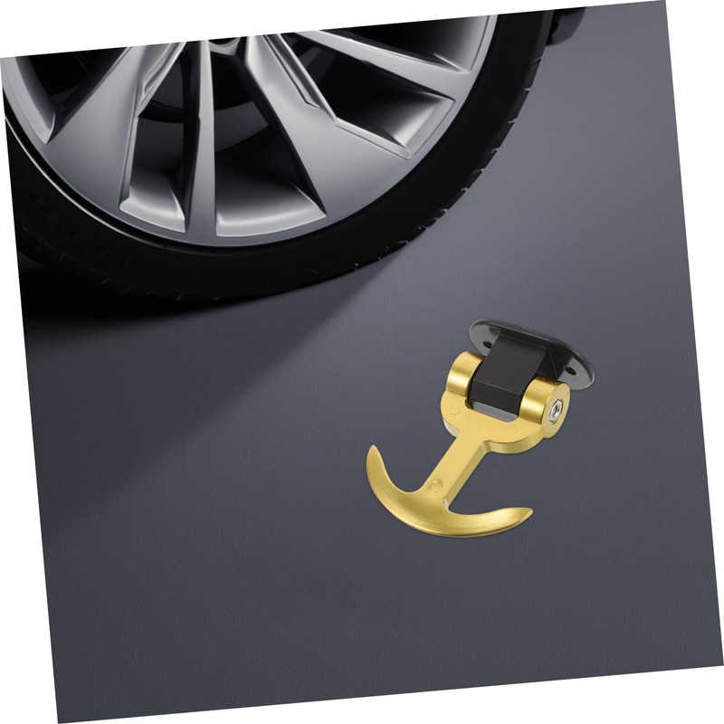 ULTECHNOVO Golden Car Towing Hook Shaped Auto Trailer Ring Unique