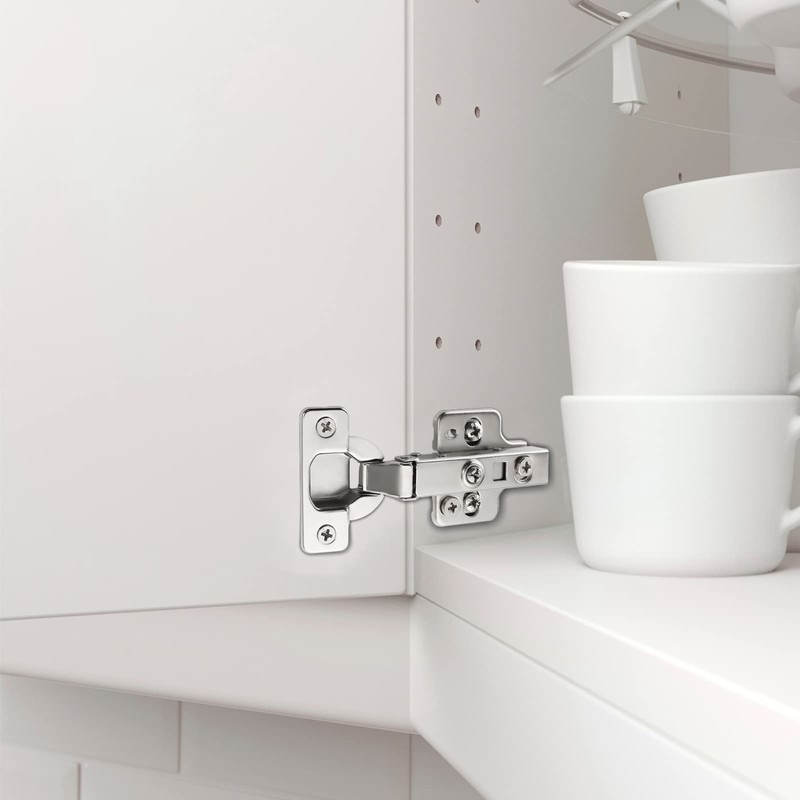 Furniware 2 pcs Soft Close Cabinet Hinges,110° Full Overlay Cupboard