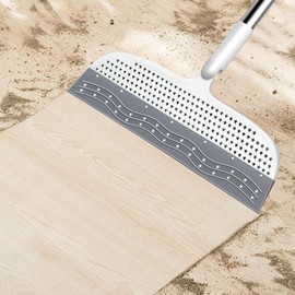 Multifunctional 53.5in Magic Broom, 180 ¬∞ Rotating Head Floor Broom, Suitable for Floors, Bathrooms, Kitchens, Showers, Pet Hair, Glass, Garages Brush Silicone