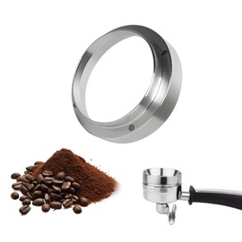 Coffee Dosing Ring 51 mm Portafilter Accessories Espresso Dosing Ring Filling Funnel Aluminium Dosing Funnel Compatible with EC680 EC685, Barista Accessories, Coffee Dosing Ring