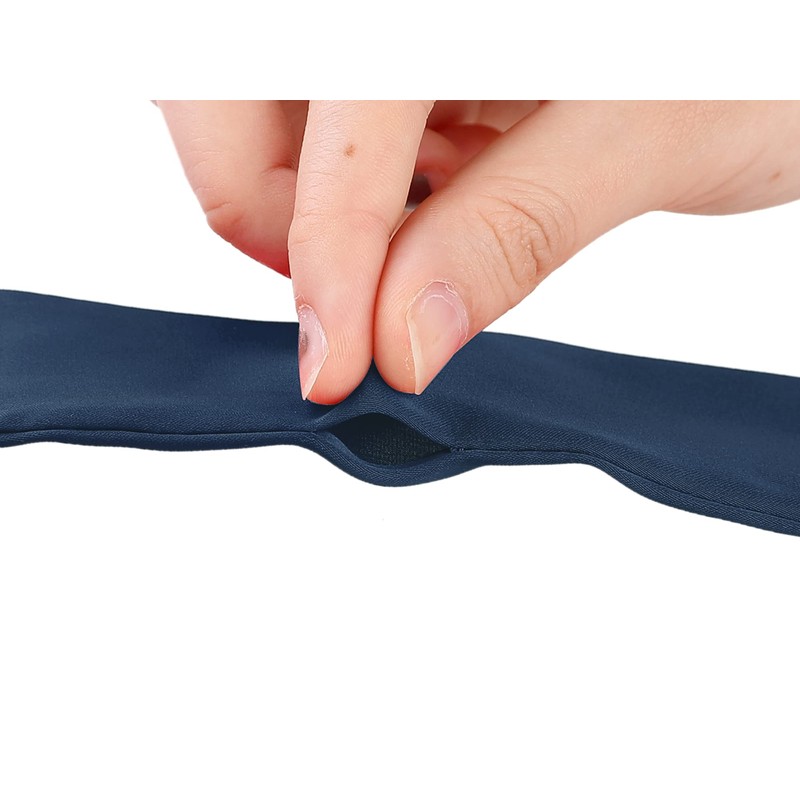 Allegra K Women's Scarf, Solid, Long, OL, Fashion,, blue (navy