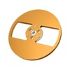 1/4 7 Inch Empty Tape Reel Aluminum Alloy 2 Holes