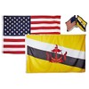 K's Novelties Set of 2 Flags with Matching Friendship Crossed