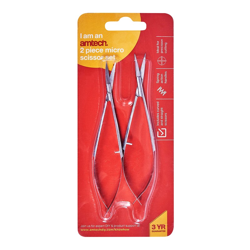 Amtech R0272 2 Piece Micro Scissors Set