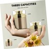 VICASKY 3 Pcs Airless Pump Jars Refillable Travel Bottles with