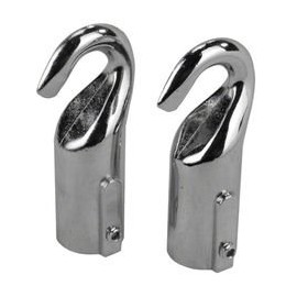 ATIE Pool Safety Rope Hook/Anchor with Screws for 3/4" Safety Pool Rope and Float Kit (2 Hooks)
