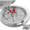 Sosoport Clamshell Pocket Watch Compass Metal Compass Watch Glow-in-The-Dark Feature