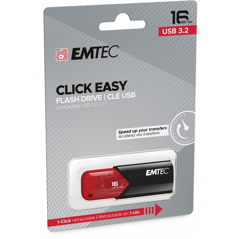 EMTEC Click Easy B110 USB 3.0 Flash Drive 16 GB