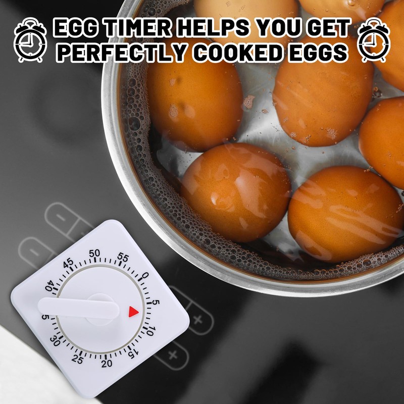 Hejo Pack of 2 Mechanical Kitchen Timer, Kitchen Timer with