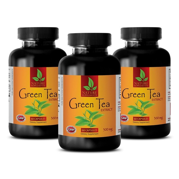 Diet Pills - Green Tea Extract Pills 300mg - Liver Cleanse - 180 Capsules