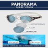 Zoggs Panorama Adult Swimming Goggles (Tinted Lens, Smoke/Clear) for Men
