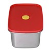 Lunch Box Red Non Pollution Good Sealing Lightweight Easily Clean
