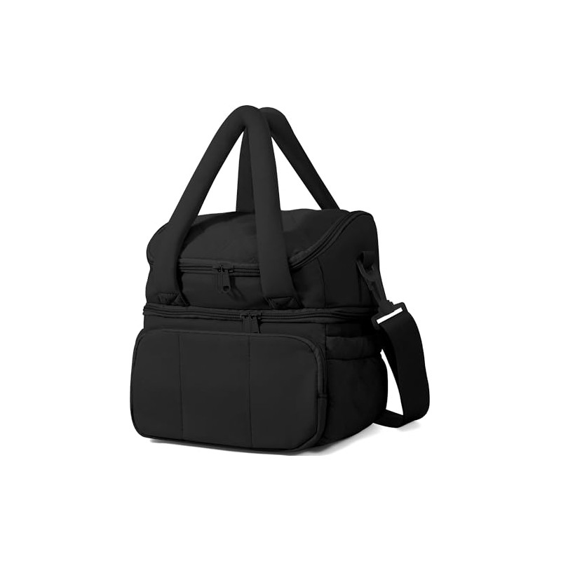 Lonchera Térmica con Doble Compartimento para Hombre Mujer, Bolsa de