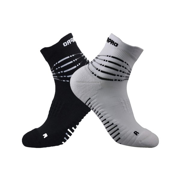 3D Multi-Performance Cushioned Running Socks with Anti-Stress-Blister Moisture Wicking Germanium
