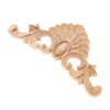MUXSAM 4Pcs Wood Carved Applique Decorative Mouldings Wooden Corner Onlay