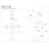 Kingston Brass KB231PL Tub and Shower Faucet with 3-Porcelain Lever
