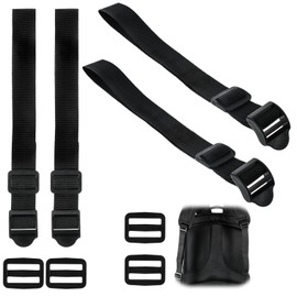 4PCS Backpack Straps Buckle Extender, Elastic Backpack Fanny Pack Extender Strap with Adjustable Buckles for Backpacks Shoulder Straps Travel Laptop Bags Bookbag Casual Daypacks