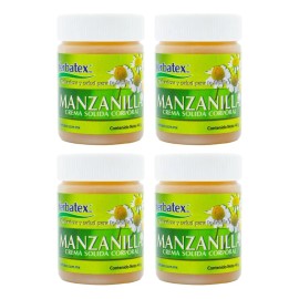 Pack 4 Pomadas De Manzanilla Frasco De 40g C/u Mentol