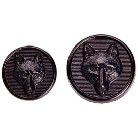 Equetech Fox Head Riding Jacket Buttons (Set of 8) - Navy - Spare Replacement Buttons