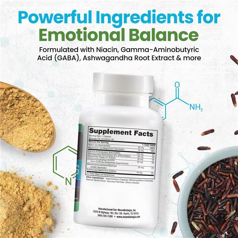Neuro biologix Mood Plus Complete Mood Support Supplement - Calming