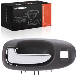 A-Premium Front Left Driver Side Interior Door Handle Compatible with Chrysler Sebring 2001-2006 & Dodge Stratus 2001-2006, Sedan, Taupe & Chrome, Replace# US271L5AA