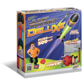 Geospace Jump Rocket Deluxe Set with Adjustable Launcher, Target & 6 Rockets