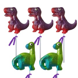 Melville Candy Gourmet Hard Candy Lollipops (5-count, Dinosaurs)