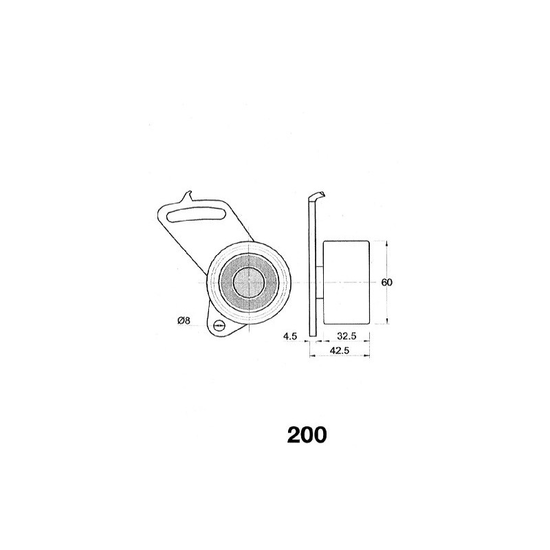 Japanparts BE-200 Belt Tensioner Timing Belt