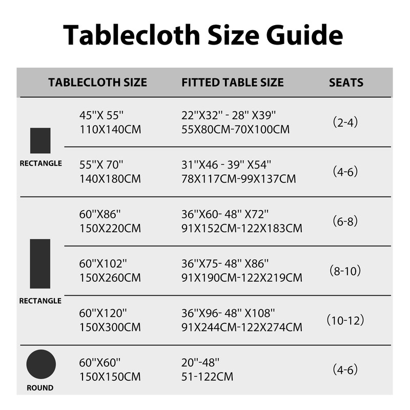 Round Tablecloth 150cm Floral Wipeable Tablecloths Polyester Wipe Clean Table