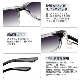 MAIVARDAY TR90 Sunglasses for Men, [J4] Gradient Gray