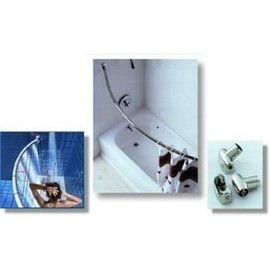 5 ft. Crescent Shower Rod - Polished Stainless Steel