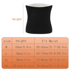 MilyaDE Winter Imitation Cashmere Velvet Kidney Warmer Back Warmer Hip Warmer Women Men Seniors Waist Warmer Abdominal Protection Stomach Care Elastic Waist Support, A-Black