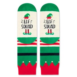 Christmas Gifts Stocking Socks for Boys Girls - Secret Santa Socks Elf Squad Socks for Kids, Xmas Stocking Stuffers for 4-6 Years