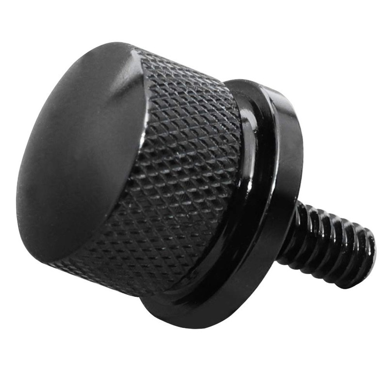 GUAIMI Black Seat Bolt Screw 1/4"-20 Thread Compatible with Harley