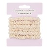 Oz Essentials Small Scrunchie 6 Pack - Cream