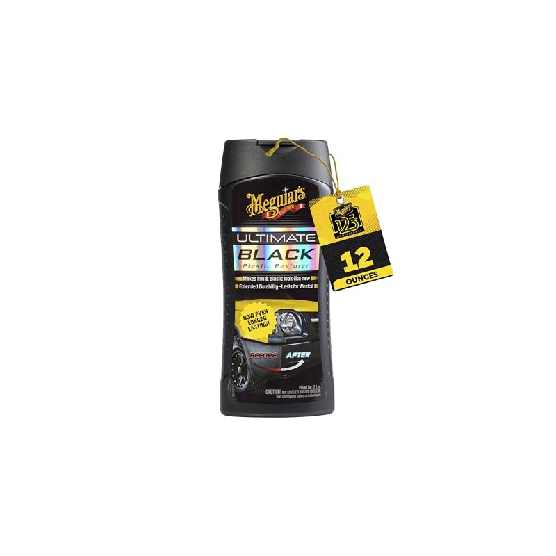 Meguiar's Restaurador de Plástico Negro, 12 onzas