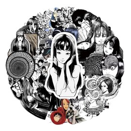 50PCS Anime Tomie Stickers for Laptop Skateboard,Water Bottles,Bumper,Helmet Stickers，Refrigerator Decor Stickers (Tomie)
