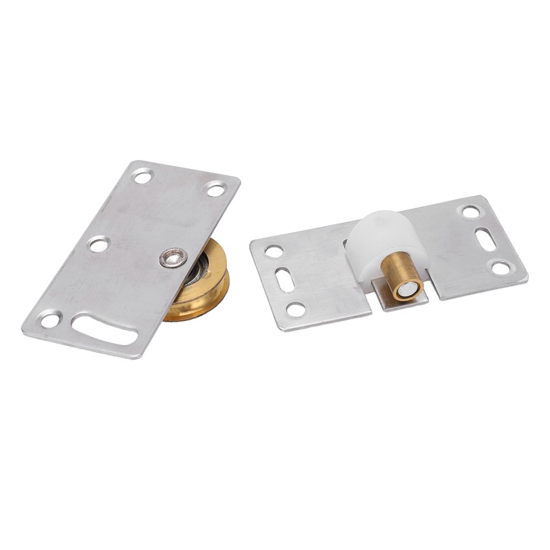 2 Sets Sliding Door Roller Brass Stainless Steel Pulley for