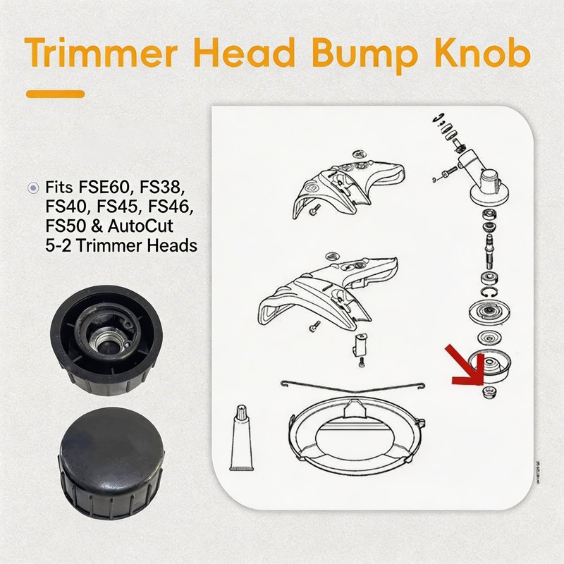 YiYuanG Replacement Trimmer Head Bump Knob 385-825, 4006-710-4000 Fits Stihl